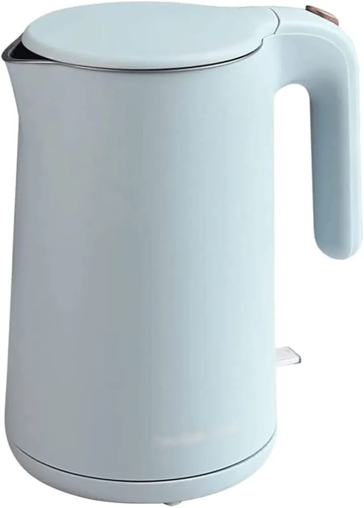 GaRcan Electric Kettles Electric Kettle Stainless Steel Lined Water Boiler Double 1.5 Liter Hot Water Boiler Fast Silent Boil 1.5 Liter/52.7 Oz ease of use (Light Blue)