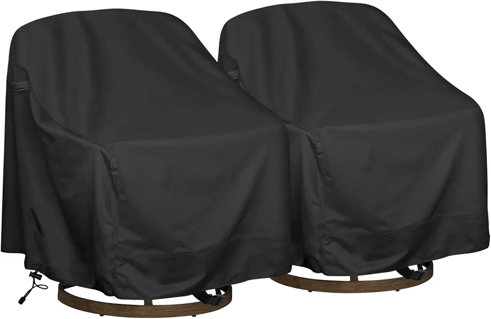 Outdoor Swivel Lounge Chair Cover 2 Pack,Waterproof Heavy Duty Outdoor Chair Covers, (30" W X 34" D X 38.5" H) Patio Furniture Cover for Swivel Patio Lounge Chair