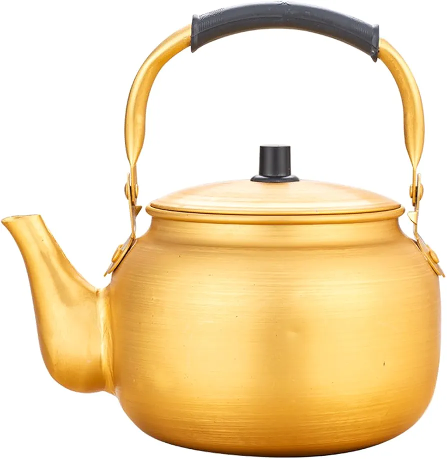 ABOOFAN Rice Wine Jug Water Boiling Kettle Portable Tea Kettle Flatware Camping Kettle Soup Kettle Pot Golden Tea Kettles Kettle Water Boiler Electric Teapot Large Water Kettle Aluminum