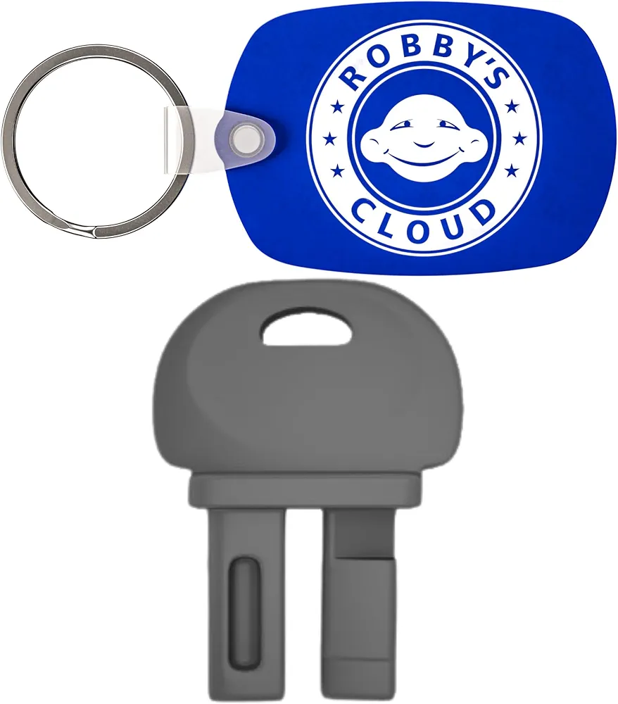 Robby's Cloud Key for EZ Klean Rat Bait Station - Mouse Bait Station Key Compatible with FBS Fly Bait Stations and EZ Klean Bait Stations - Comes with Robby’s Cloud Keychain (1 Pack)