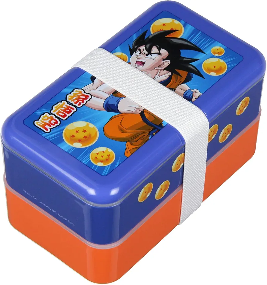Dragon Ball Z Orange and Blue Goku Single Portion Compartment Bento Lunch Box