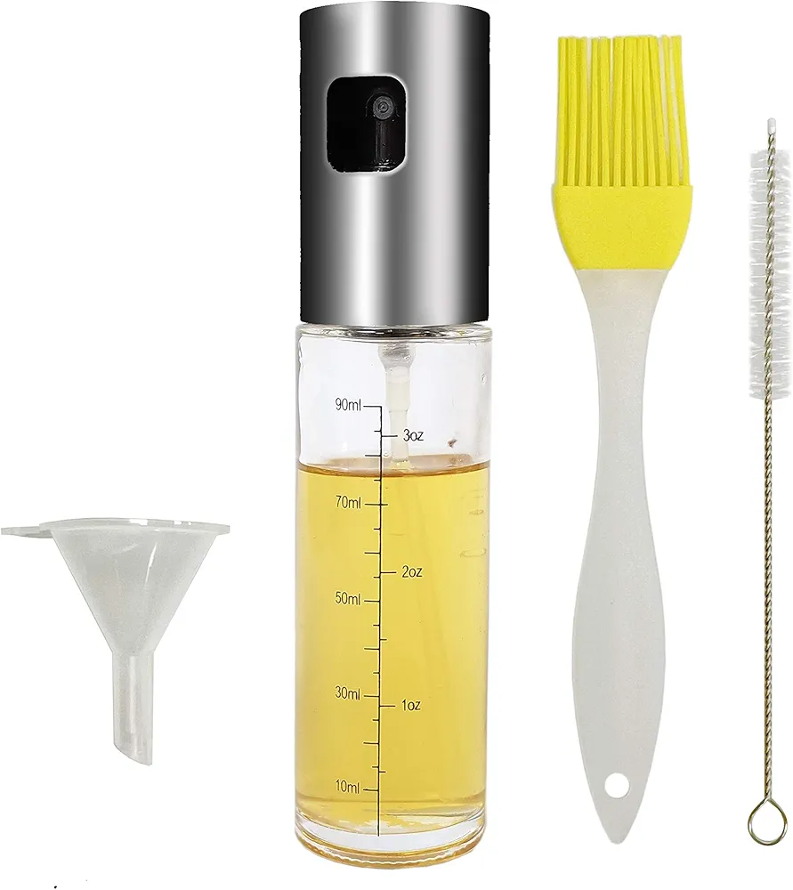 CHEFBUD Oil Sprayer for Cooking,100ml Oil Spritzer Mister for Kitchen, BBQ, Salad,Baking,Roasting,Grilling,Air Fryer,Roasting