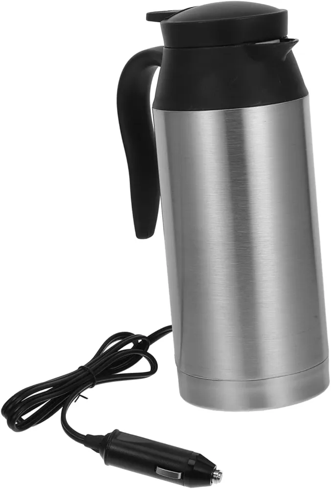 Gatuida Car Electric Kettle Kettles Electrical Kettle Water Kettle Electric Tea Kettle Truck Electric Kettle Practical Kettle Large Capacity Kettle Water Boiler Stainless Steel Silver