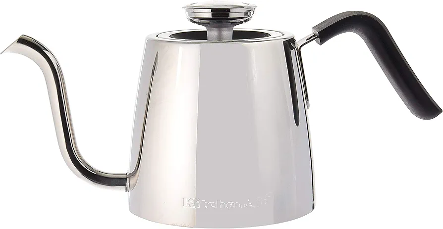 KitchenAid Precision Gooseneck Stovetop Kettle, 1 Liter, Stainless Steel