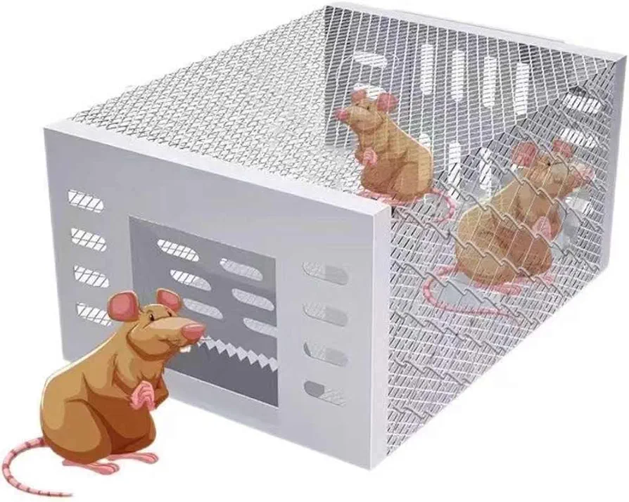 Artificial Mousetrap, Indoor and Outdoor Circulation Mousetrap, humanized Design Reuse, Suitable for Voles Hamster mice All Kinds of Rodents