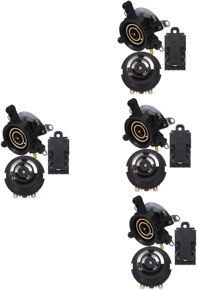 OSALADI 4 Sets Electric Kettle Accessories An Fittings Part Switch Electric Hot Water Kettle Thermostat Base for Kettle Electric Kettle Base Thermal Base Kettle Base Socket Black Plastic