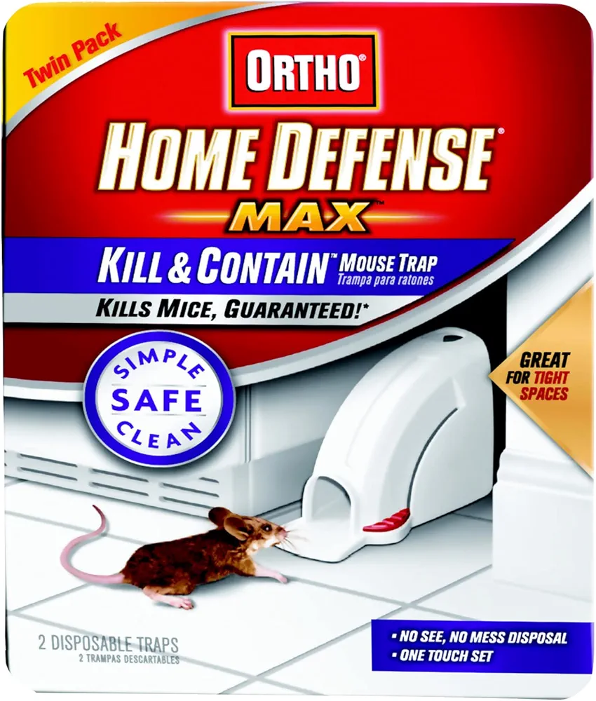 Ortho 0320110 Home Defense MAX Kill Contain Mouse Trap, (Older Model)